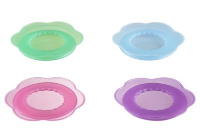 Image showing 5 th Retriever Silicone Pet Food Covers, 2 pk., Assorted Colors