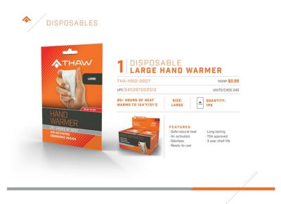 Image showing  Disposable Hand Warmer - Small, 40 pk.