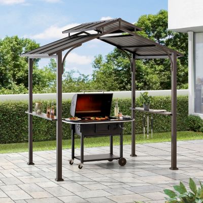 Sunjoy Steel 2-Tier Grill Gazebo Hardtop