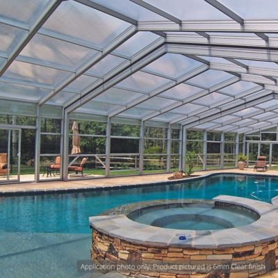 Image showing 8 th Polymershapes Clear Multiwall Polycarbonate Sheet, 48 in. x 96 in. x 0.236 in.