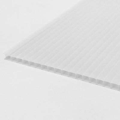Polymershapes 48 in. x 96 in. x 0.236 in. Opal Multiwall Polycarbonate Sheet