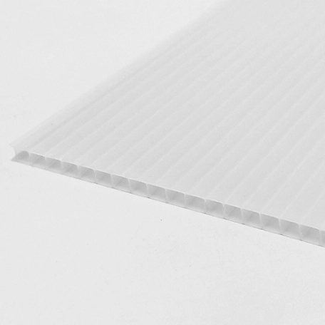 Polymershapes 48 in. x 96 in. x 0.236 in. Opal Multiwall Polycarbonate Sheet
