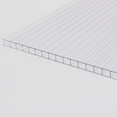 Polymershapes 36 in. x 72 in. x 0.236 in. Clear Multiwall Polycarbonate Sheet