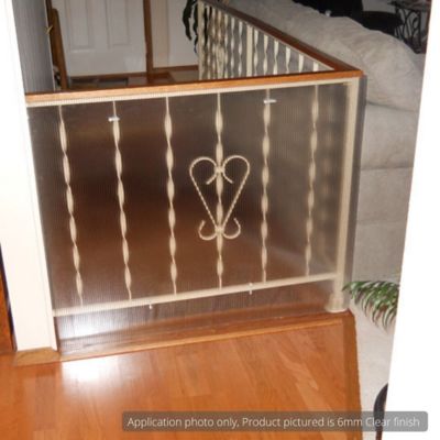 Image showing  24 in. x 48 in. x 0.236 in. Clear Multiwall Polycarbonate Sheet (5 pack)