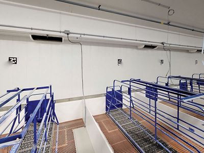 Image showing 5 th EZ Liner 96 in. x 2.25 in. x 0.385 in. White Plastic Edge Cap J Trim Molding