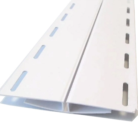 EZ Liner 96 in. x 4.75 in. x 0.385 in. White Plastic H-Divider Bar Molding