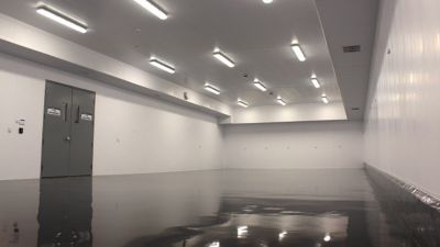 Image showing  96 in. x 4.75 in. x 0.385 in. White Plastic H-Divider Bar Molding