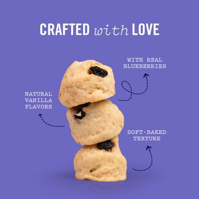 Image showing  Blueberry Pancake Bites Soft Baked Dog Treats, 25 oz.