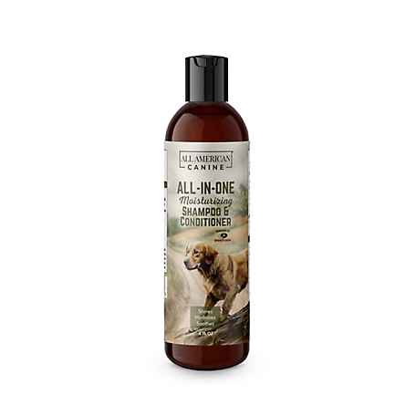 All American Canine All-In-1 Moisturizing Dog Shampoo and Conditioner, 8 oz.