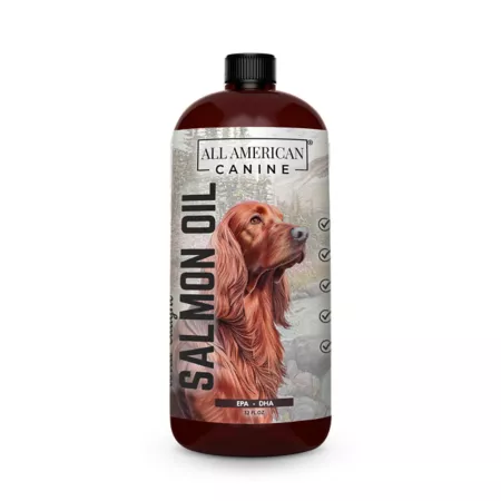 All American Canine Salmon Oil for Dogs 32 oz. Dog Skin & Coat Supplements