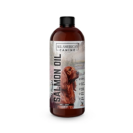 All American Canine Salmon Oil for Dogs, 16 oz.