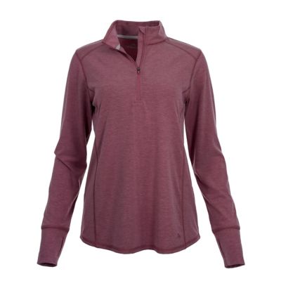 Ridgecut Women's s Active 1/4-Zip Long-Sleeve T-Shirt