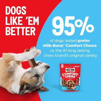 Image showing  Comfort Chews Dog Treats with Unique Chewy Texture and Real Beef, 40.8 oz. Bag, 16 ct.