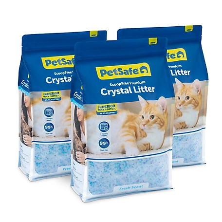 PetSafe ScoopFree Crystal Litter Bag, 3-8 lb,. Blue