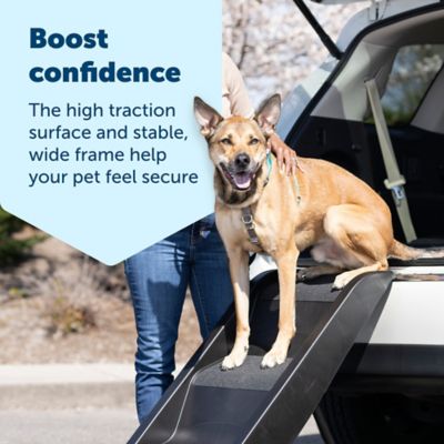 Image showing  3-Step Happy Ride Side Door Pet Stairs for Dogs Up to 200 lb.