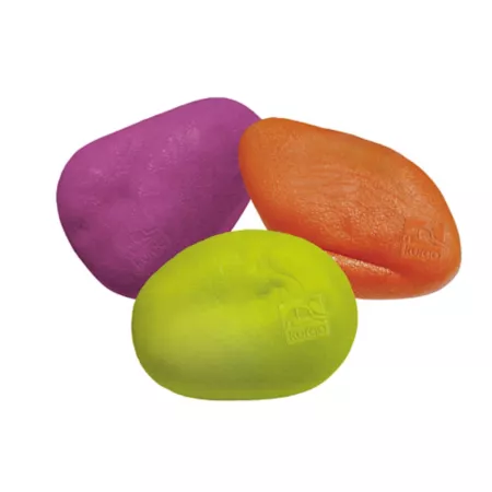 Kurgo Dog 3 Pack Floating Water Toys for Pool Beach or Lake Easy to See Bright Neon Colors Jumping Stones Dog Training Toys