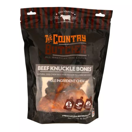 The Country Butcher Beef Shank Bone Dog Chews 1.5 lb. Dog Bones Rawhide & Rawhide Alternative