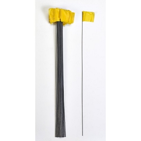 Mutual Industries Large Wire Marking Flags, Yellow