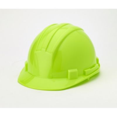 Mutual Industries Hard Hat 6 pt. Ratchet, Hivis Lime