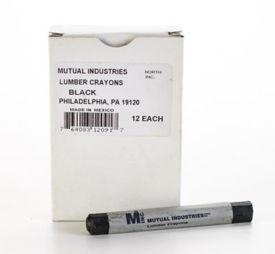 Mutual Industries Lumbar Crayons, Black