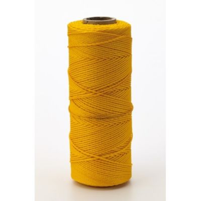 Mutual Industries 18 x 275 ft. Twisted Nylon Mason Twine, GLO Yello, 6-Pack