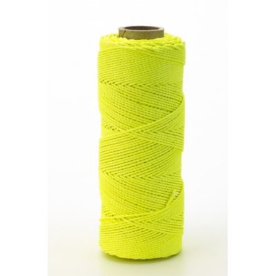 Mutual Industries 18 x 275 ft. Braided Nylon Mason Twine, GLO Lime, 6-Pack