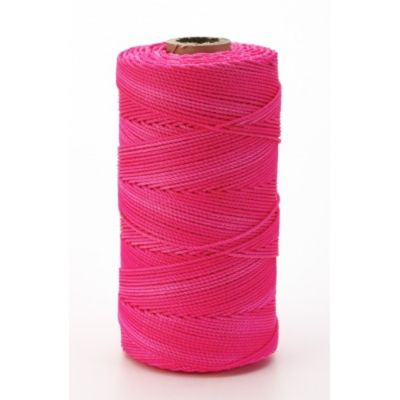 Mutual Industries Twisted Nylon Mason Twine, GLO Pink