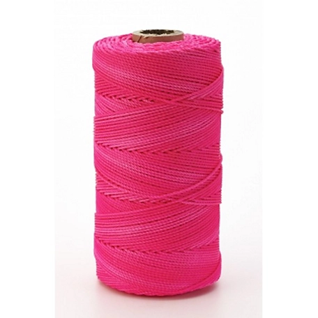 Mutual Industries 18 x 550 ft. Twisted Nylon Mason Twine, GLO Pink, 6-Pack