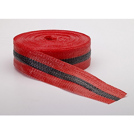 Mutual Industries Woven Barricade Tape, Red/Black