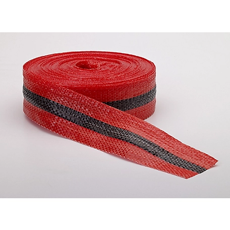 Mutual Industries Woven Barricade Tape, Red/Black