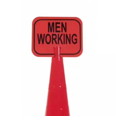 Mutual Industries cone sign men working Safety Signs