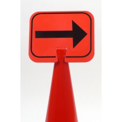 Mutual Industries Cone Sign, Right Arrow