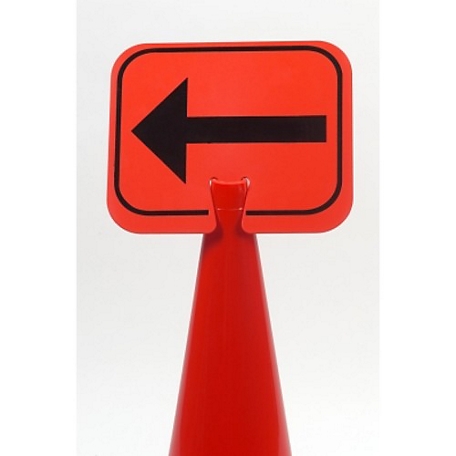 Mutual Industries Cone Sign, Left Arrow