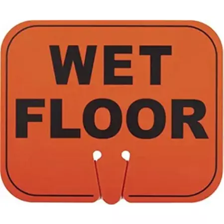 Mutual Industries Conical Sign Wet Floor Safety Signs