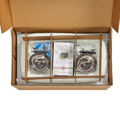 Image showing  iCrate Double Door Dog Crate Bundle, Includes Cover, Bed and Bowls