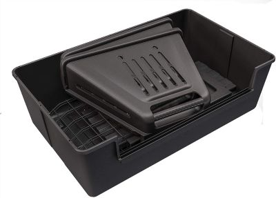 Image showing 6 th Ferplast ATLAS Polypropylene Car Dog Crate, Scenic Black