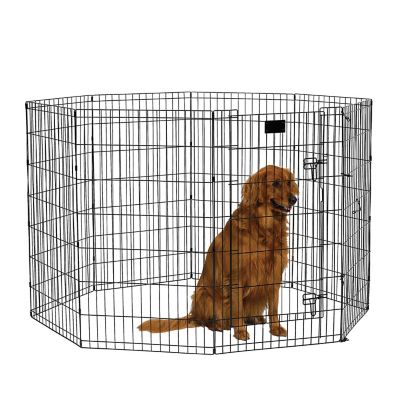 MidWest Homes for Pets Exercise Pen with door, 42 in., Black