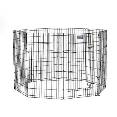 Image showing  Exercise Pen with door, 42 in., Black
