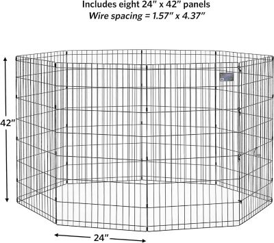 Image showing  Exercise Pen, 42 in., Black