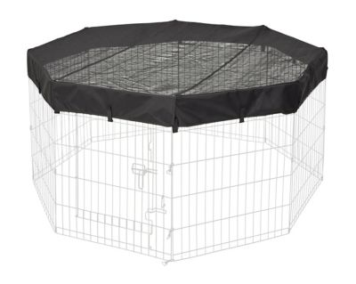 MidWest Homes for Pets Exercise Pen, Octagon, Fabric Mesh Top