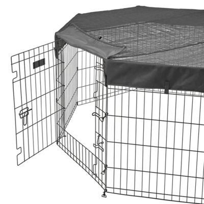 Image showing 5 th MidWest Homes for Pets Exercise Pen, Octagon, Fabric Mesh Top