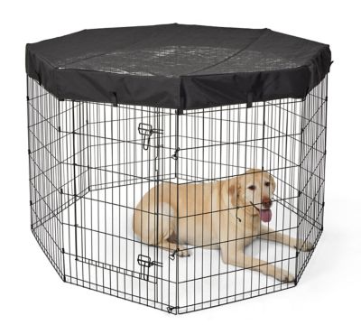 Image showing 6 th MidWest Homes for Pets Exercise Pen, Octagon, Fabric Mesh Top
