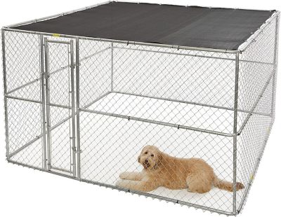 MidWest Homes for Pets 6 ft. x 10 ft. x 10 ft. K9 Chain Link Dog Kennel