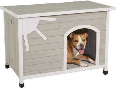 Image showing  Eillo Folding Indoor/Outdoor Wooden Dog House