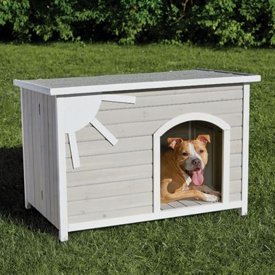 Image showing 5 th MidWest Homes for Pets Eillo Folding Indoor/Outdoor Wooden Dog House
