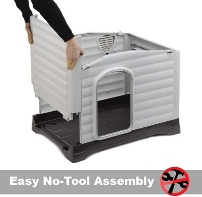 Image showing  DOGVILLA Indoor/Outdoor Plastic Dog House