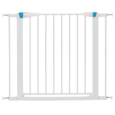 MidWest Homes for Pets 29 in. White Steel Glow Stripe Gate