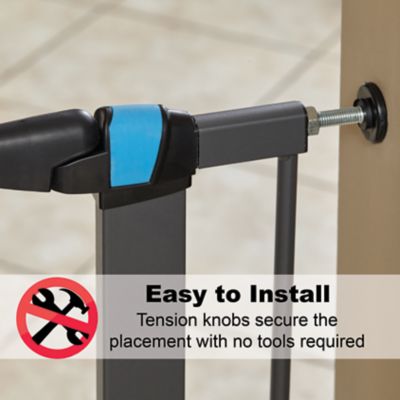 Image showing  39 in. Graphite Steel Glow Stripe Gate