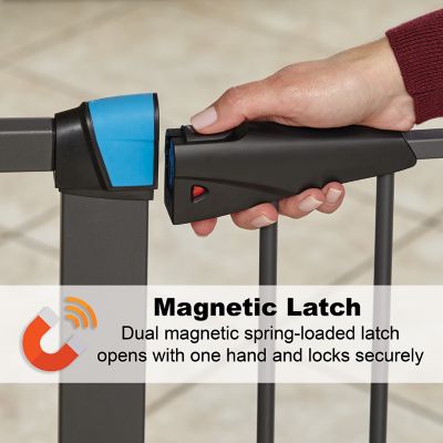 Image showing  39 in. Graphite Steel Glow Stripe Gate