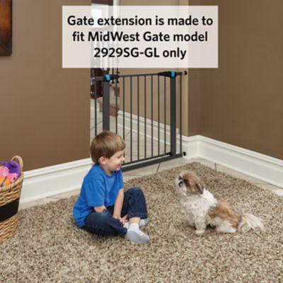 Image showing  3 in. Graphite Extension Glow Steel Gate 29 in.
